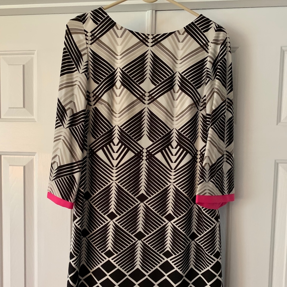 Dress, shift dress with 3/4 sleeve,  fully lined